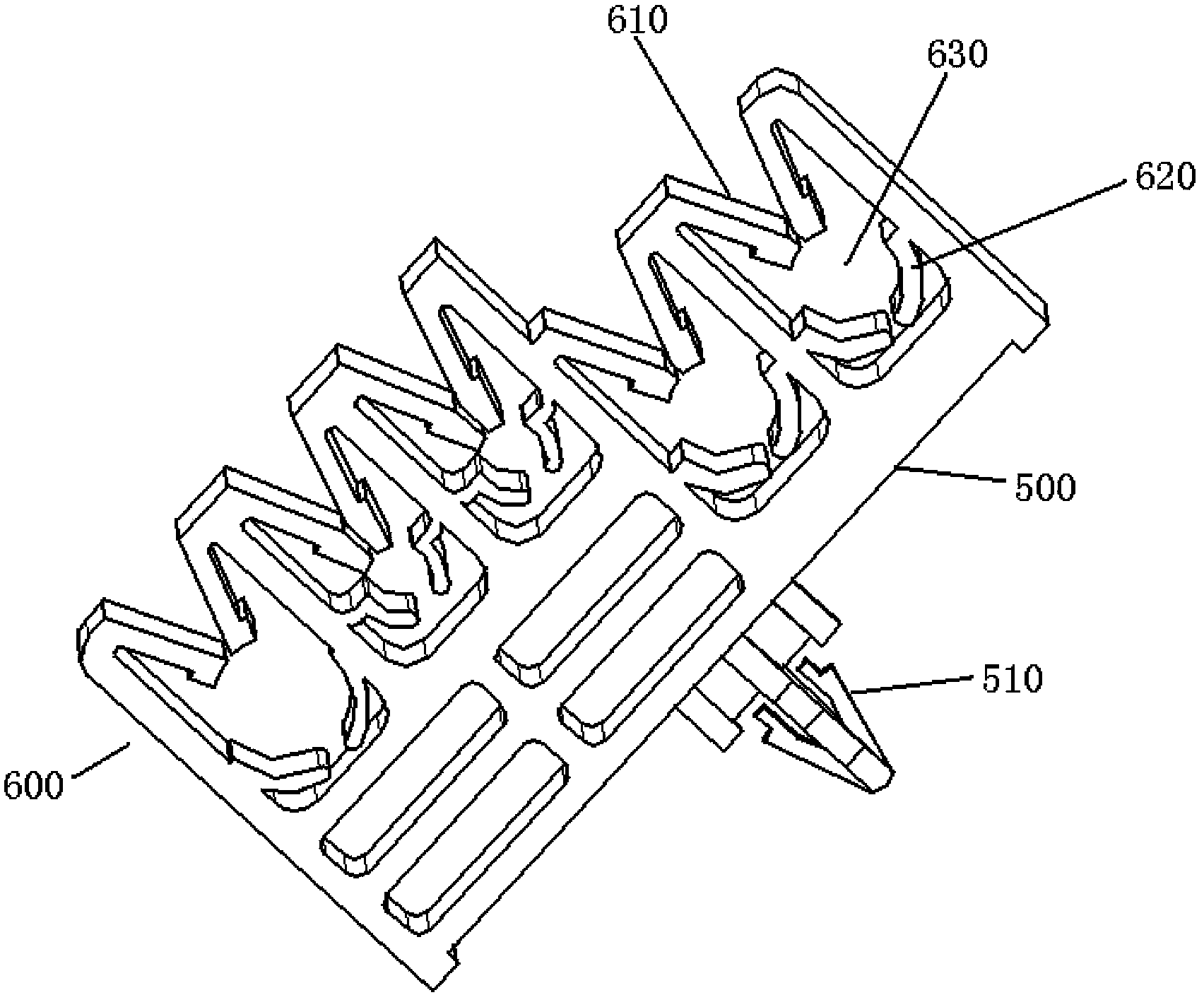 Bifurcated pipeline fixing device