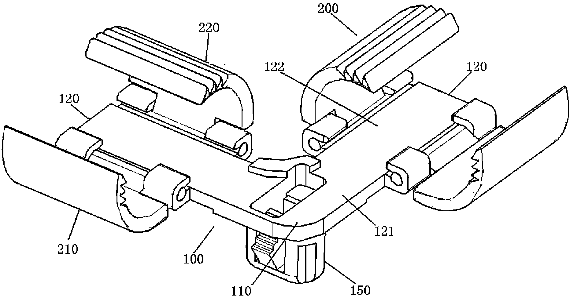 Bifurcated pipeline fixing device