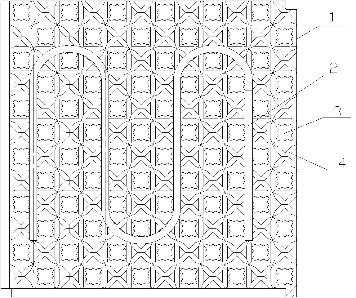 Ground-heating thermal insulation layer