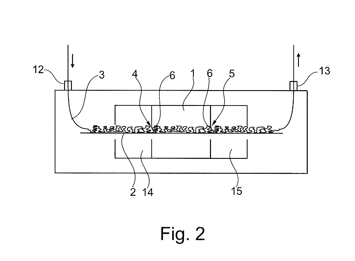 Device for the thermal treatment of yarns