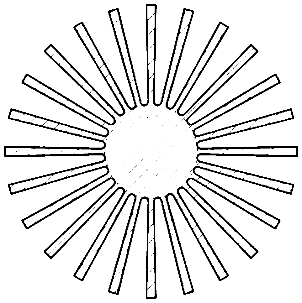 Outer fin heat exchange tube with spiral inner core and manufacturing method of outer fin heat exchange tube