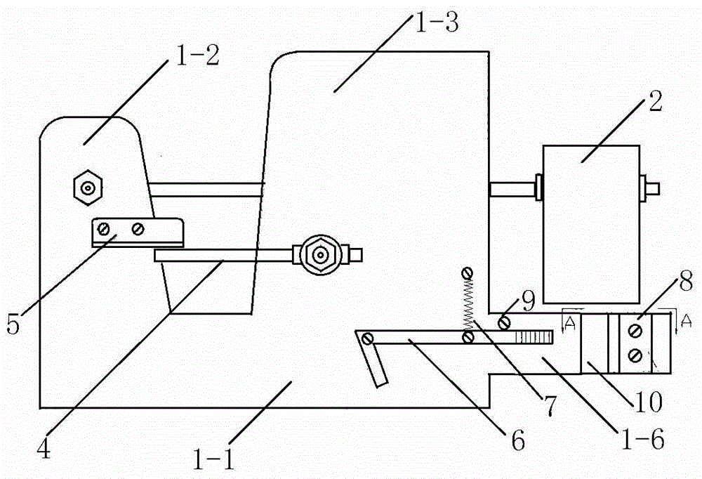 A kind of template marking crimping device and using method thereof