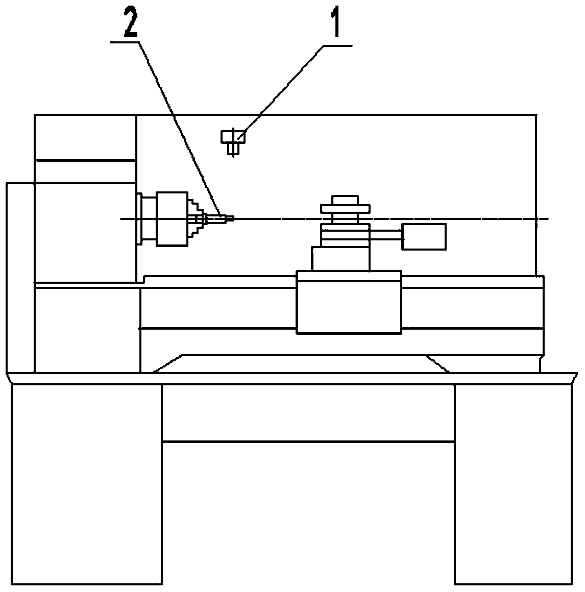 Device and method of tool setting of digital controlled lathe based on machine vision