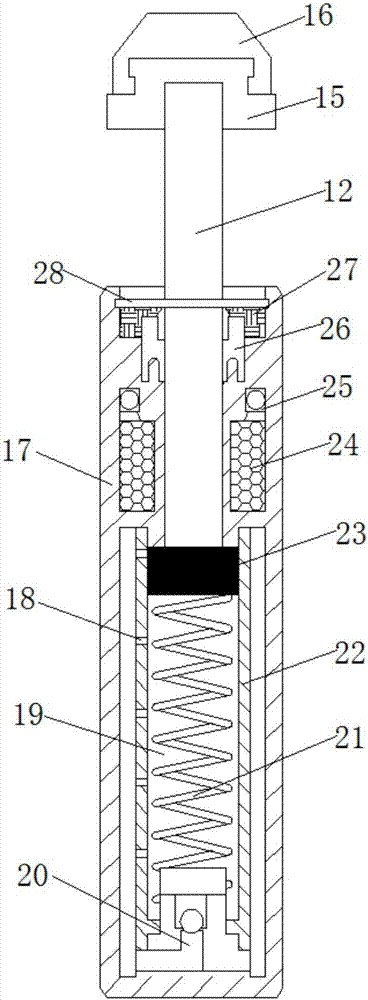 Damping device of base of drawing robot