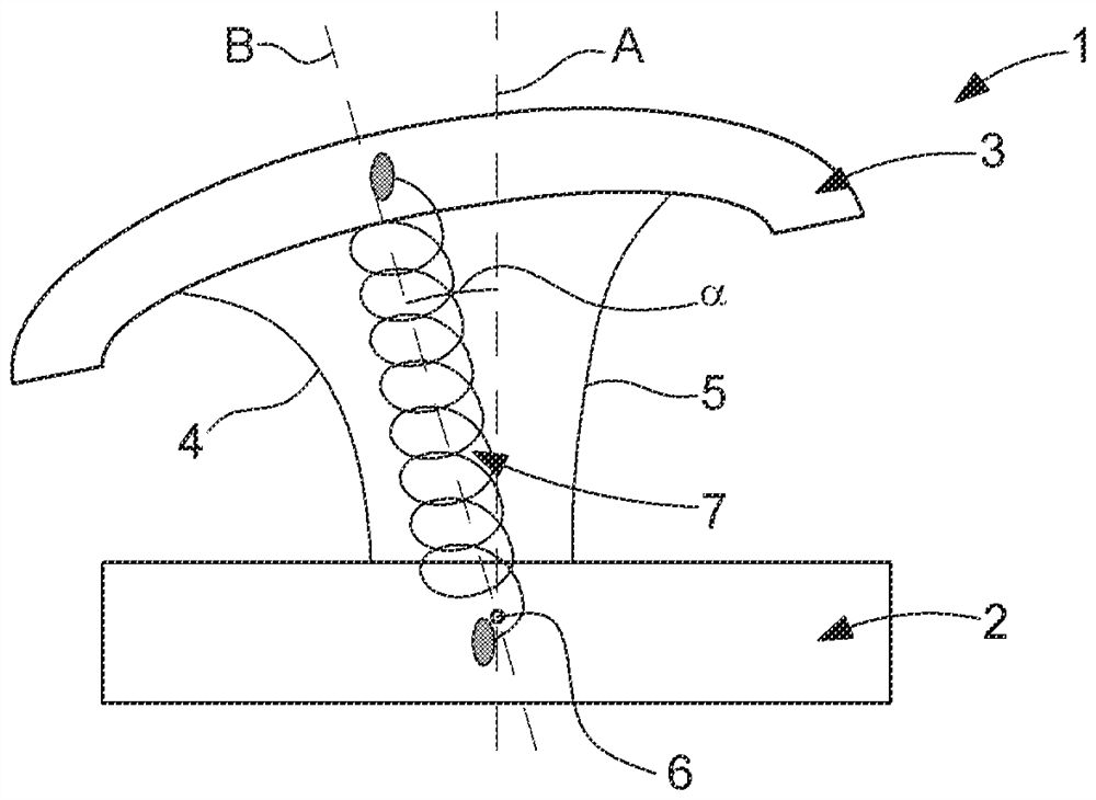 Flexible guide and set of stacked flexible guides for rotary resonator mechanism