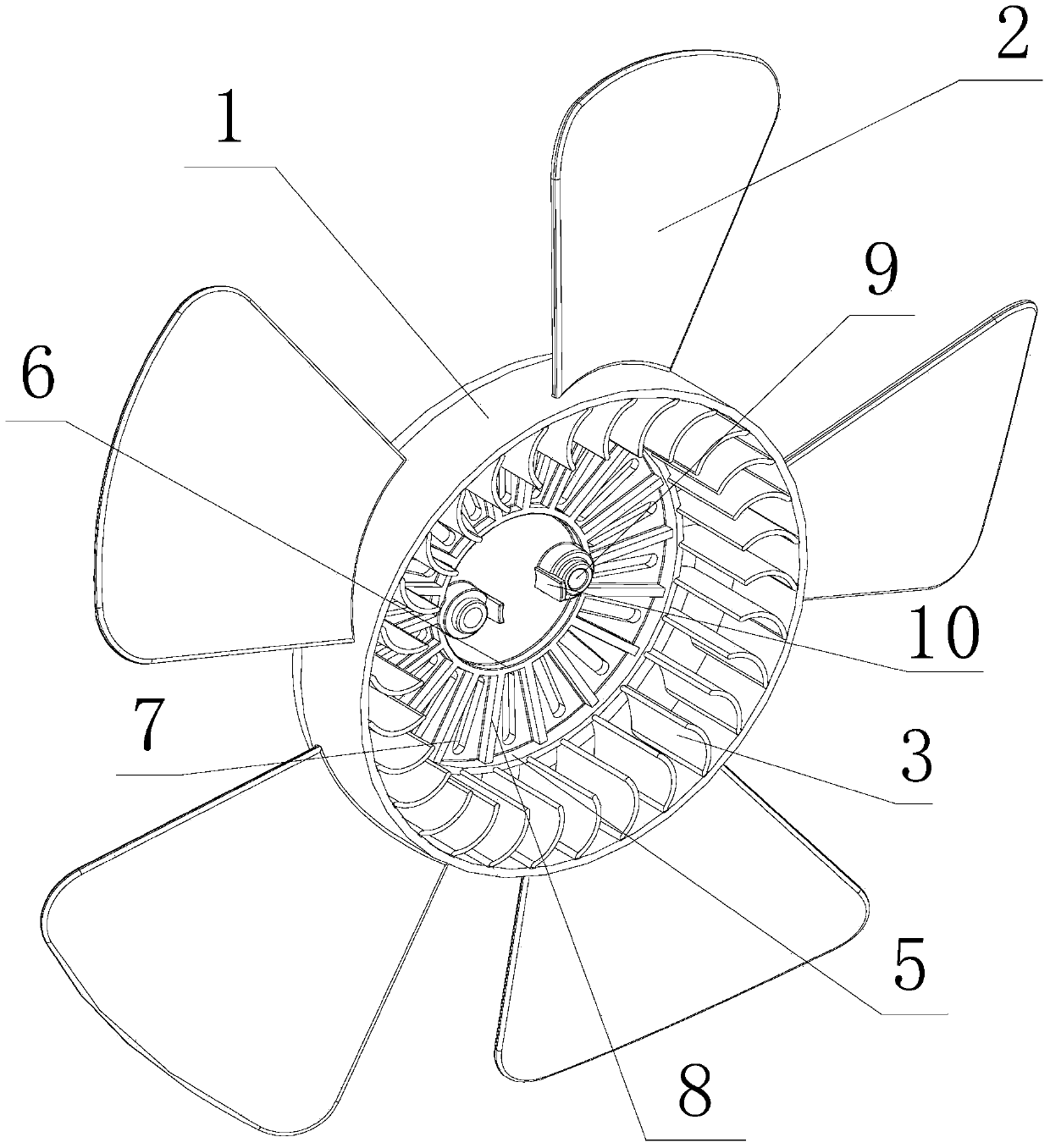 Multifunctional fan blade hub