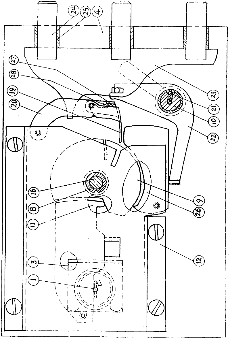 Key code fused A1 type safe lock for eliminating 12 hidden dangers by multiple protections