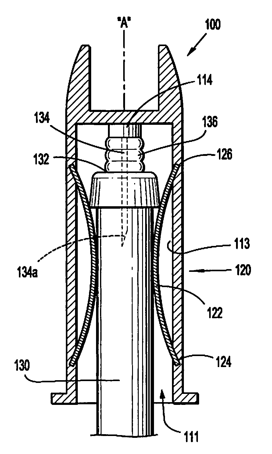 Blood Collection Device with Tube Retaining Structure