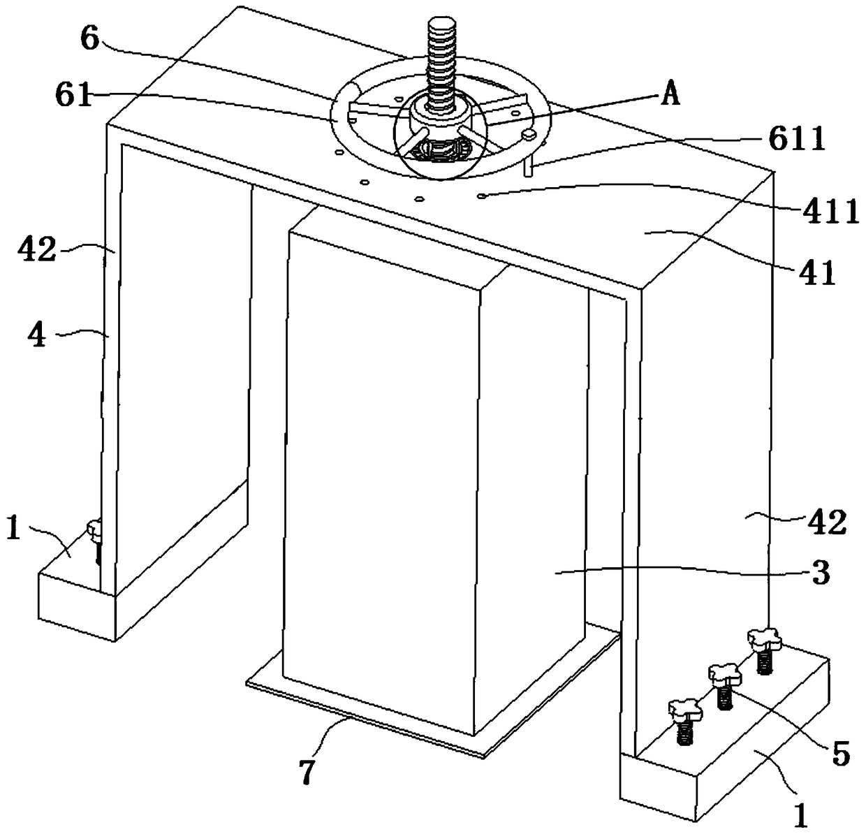 Concrete strength detection device and detection method therefor