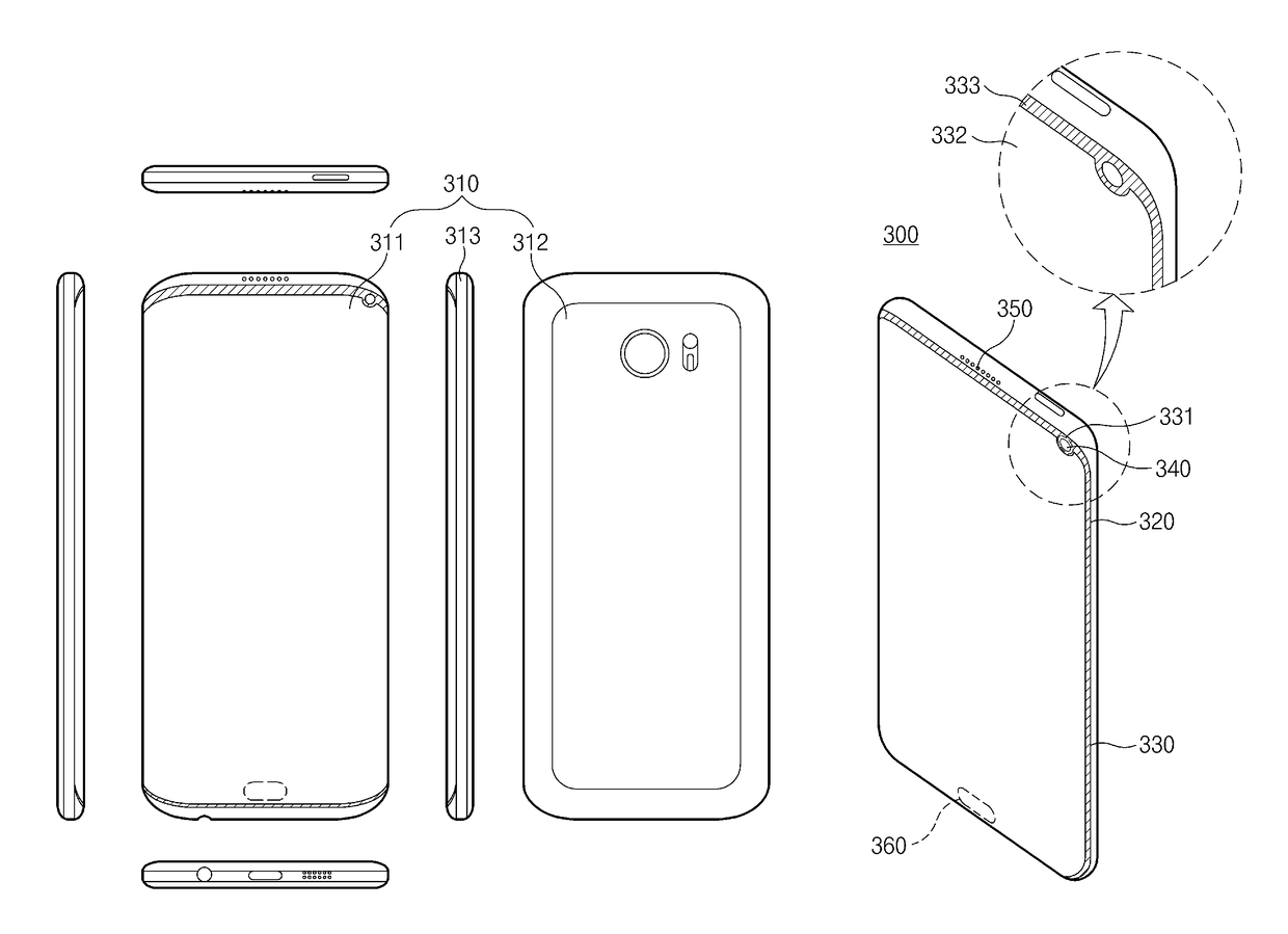 Electronic device including display