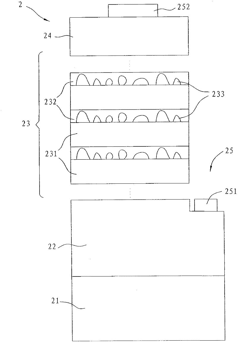 Solid state light emitting device and method for making the same