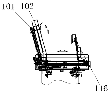 Vertical shelf placement machine