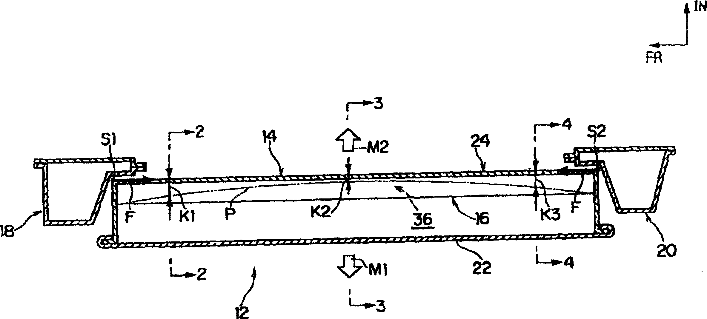 Door frieze structure