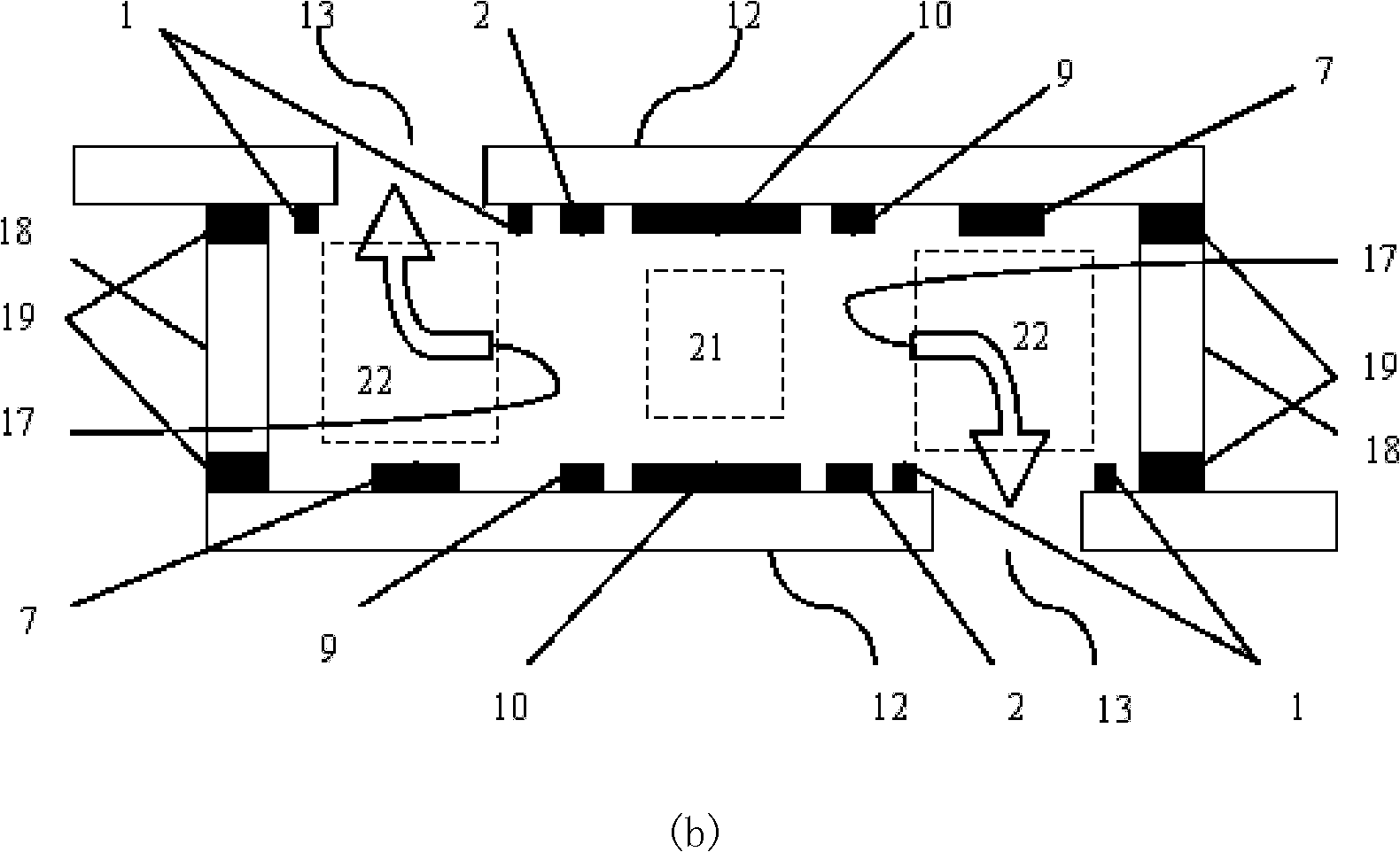 Flat line type ion trap mass analyzer based on MEMS (micro electro mechanical system) process and manufacturing method thereof