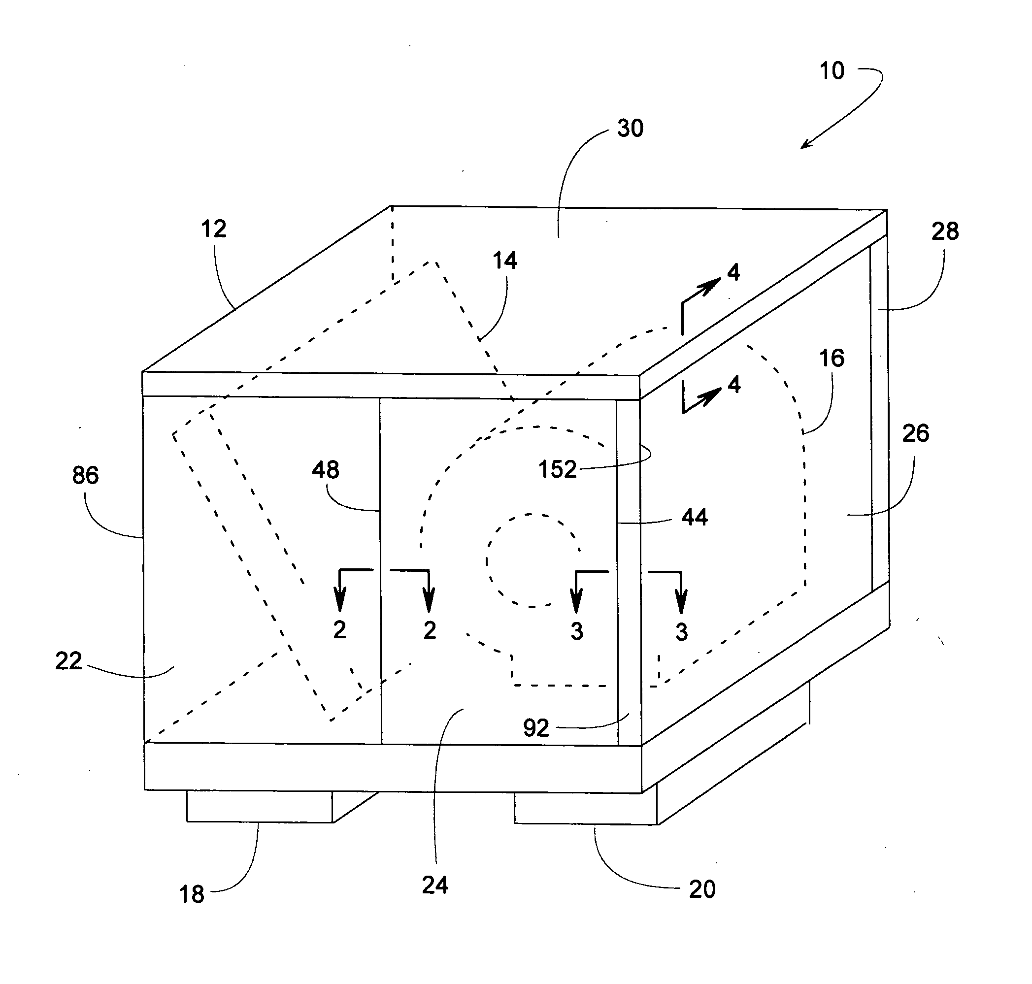 Thermal break and panel joint for an air handling enclosure