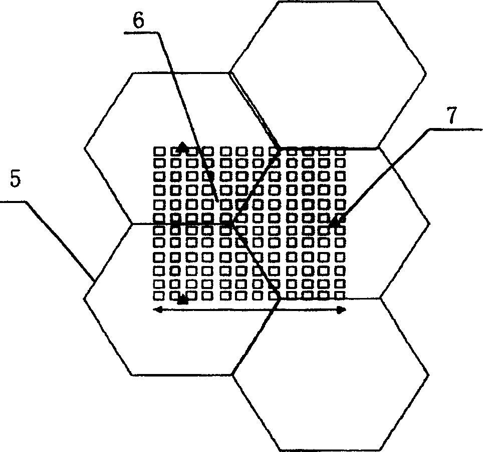 Method for detecting variable frequency communicaty signal under layered mobile communication network compressed mode