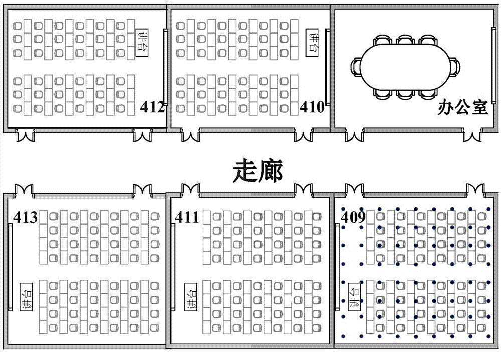 Indoor location method based on fingerprint calibration and fingerprint conversion