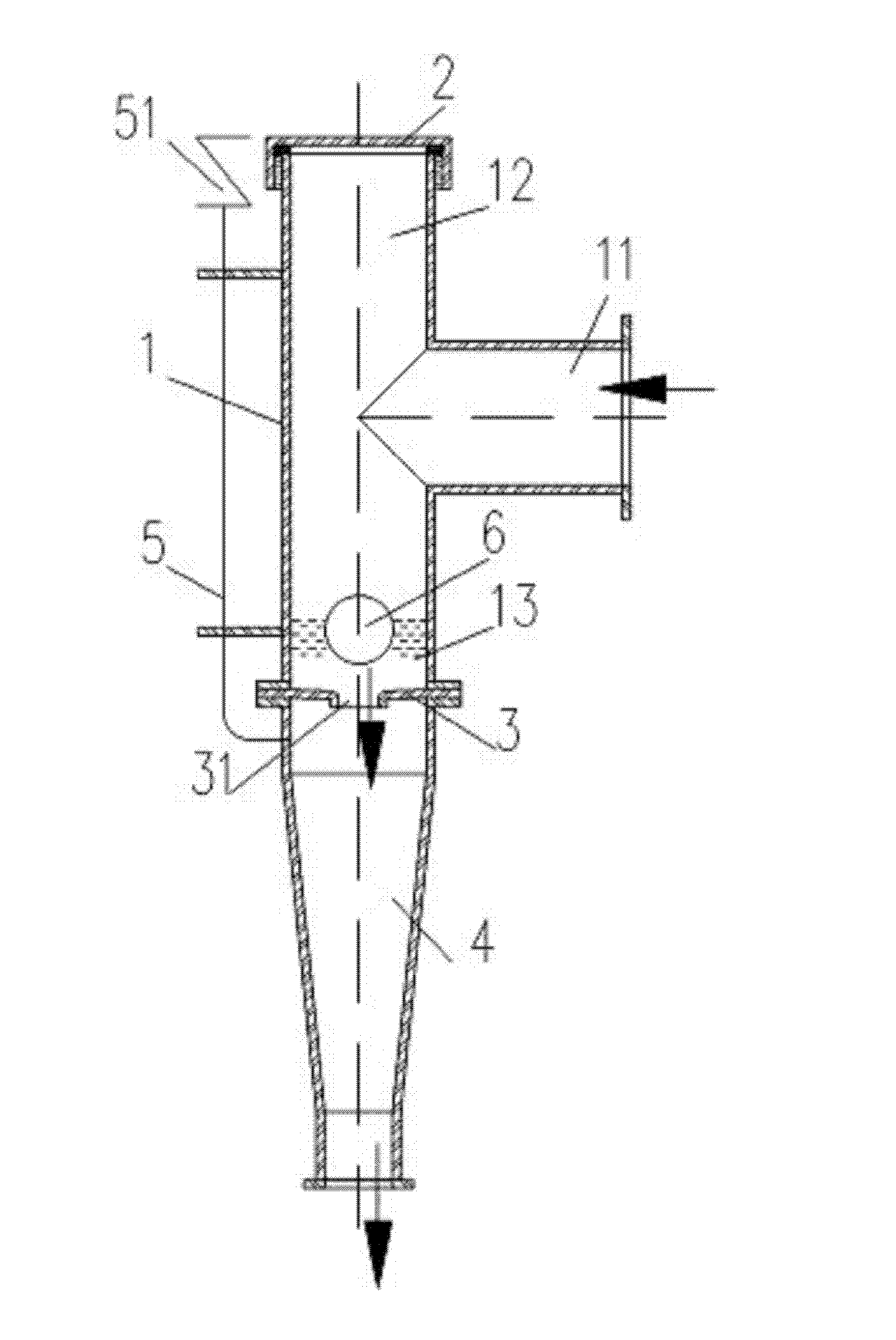 Device for discharging percolate generated by aerobic fermentation of solid organic waste