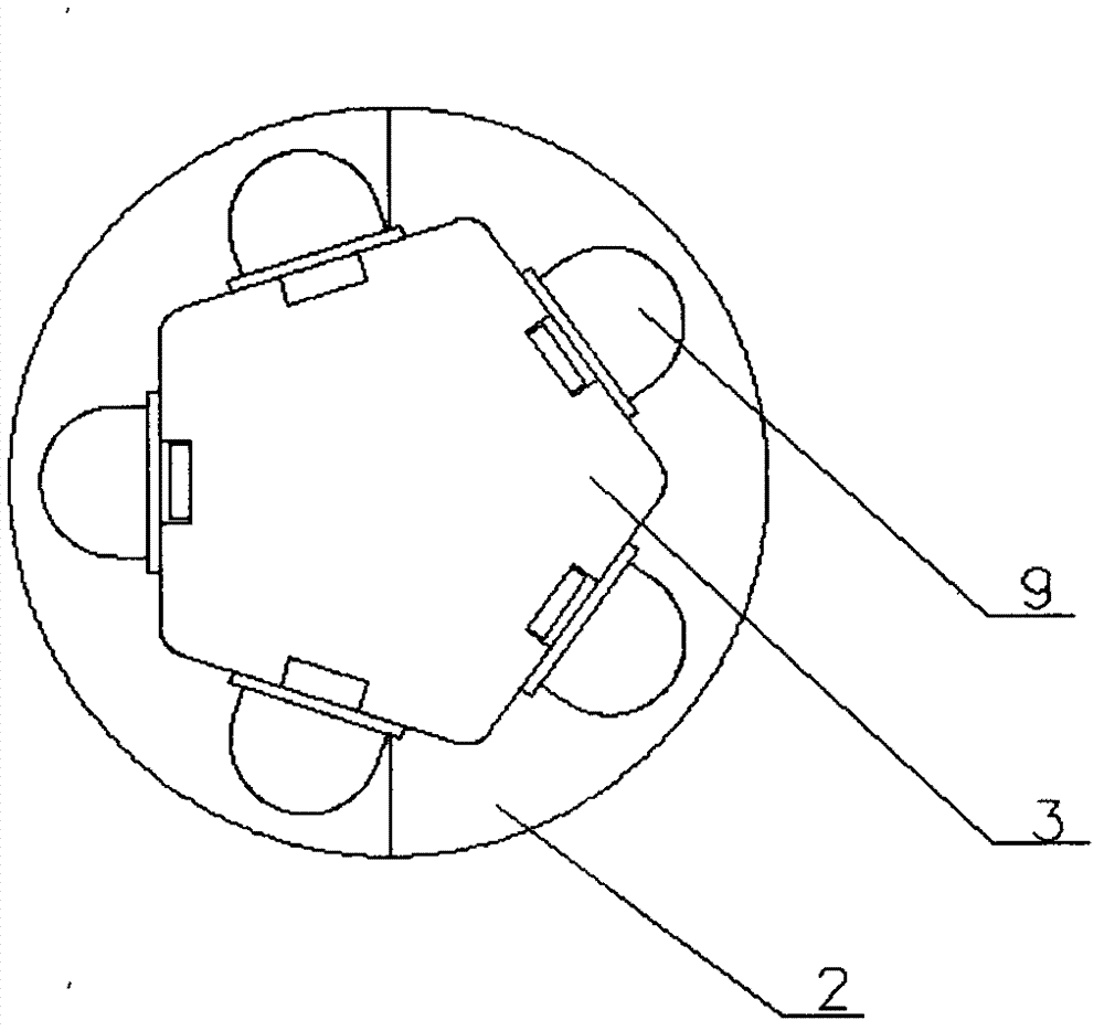 Multi-face cylinder light-emitting diode (LED) lamp