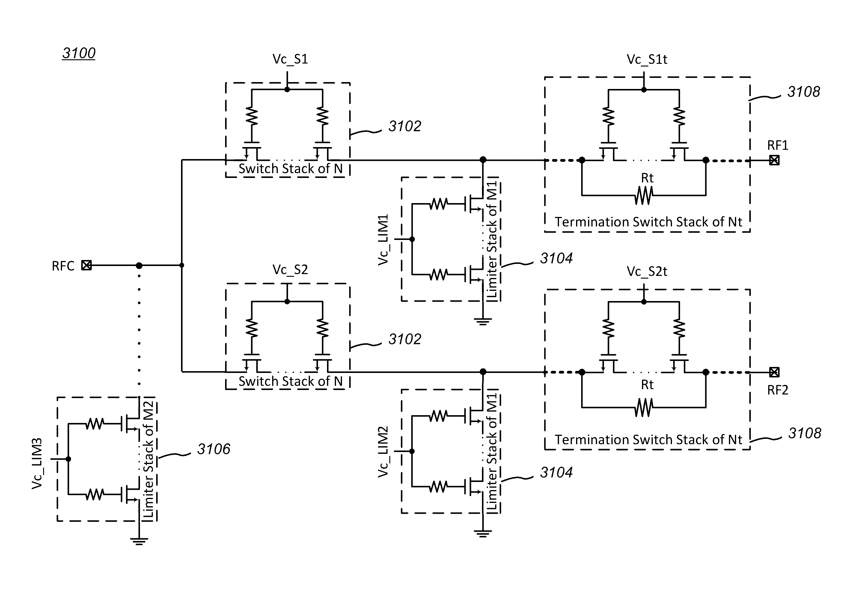 Integrated switch and self-activating adjustable power limiter