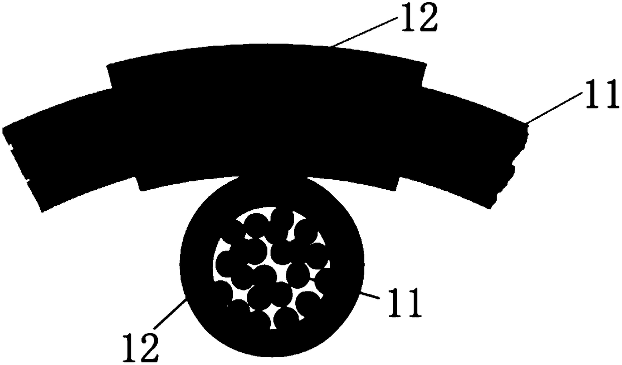 Flexible electronic skin capable of sensing pressure and preparation method thereof