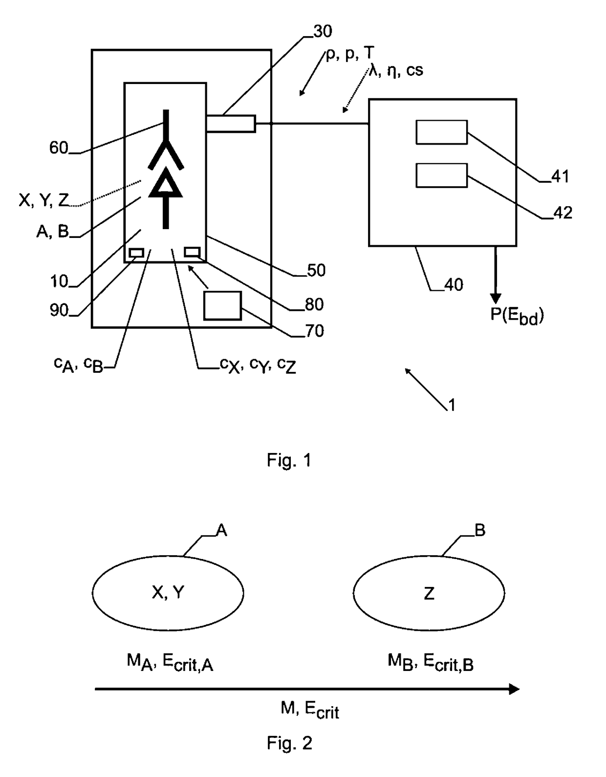 Method and device for determining an operating parameter of a fluid insulated electrical apparatus