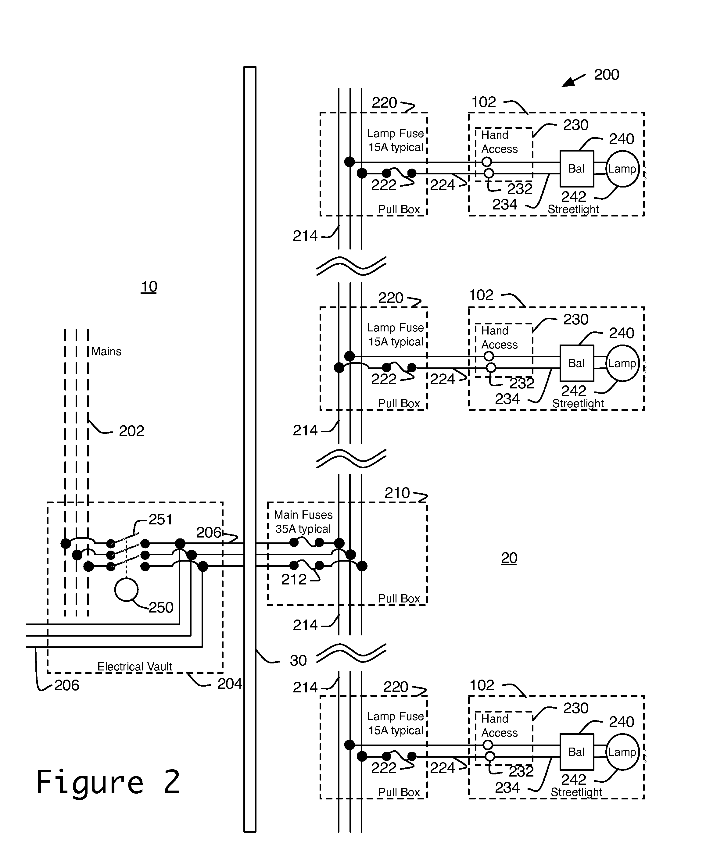 Method and apparatus for charging an electric vehicle from a streetlight