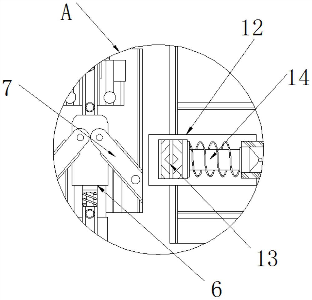 Energy-saving electric leakage protection device with self-protection function for large-scale storage equipment