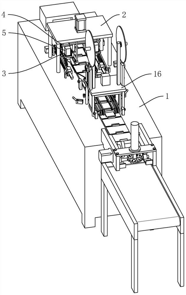 Processing process of ear band edge covering mask