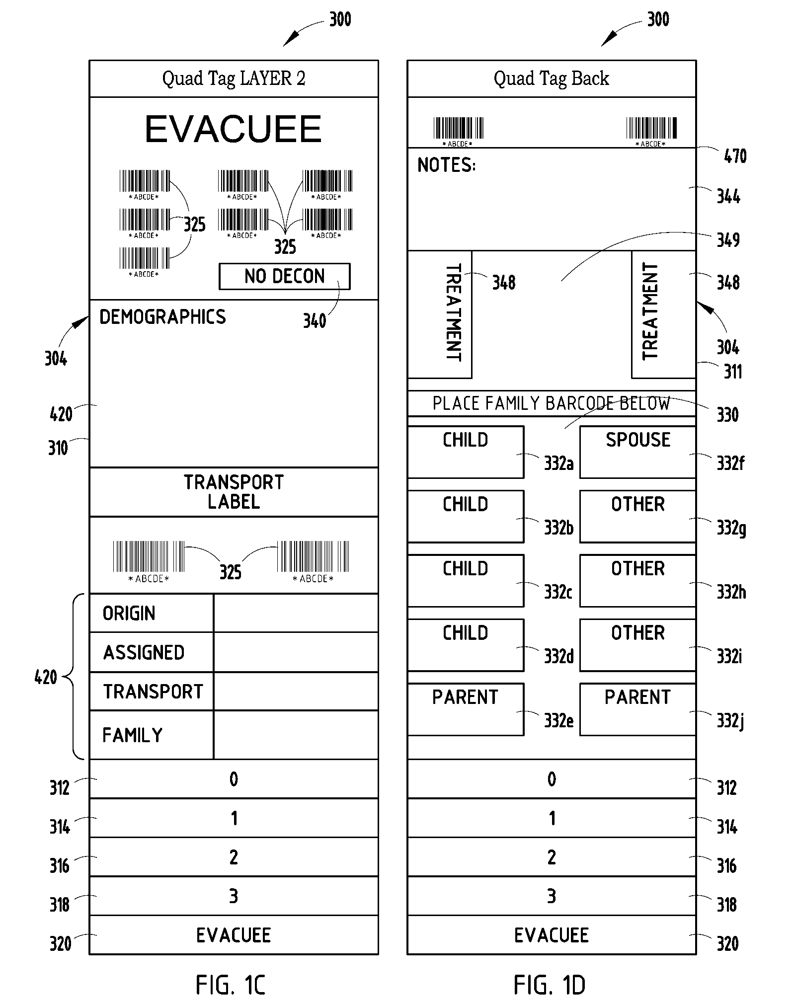 System and method for tracking people affected by a public health crisis and a tag for use therewith