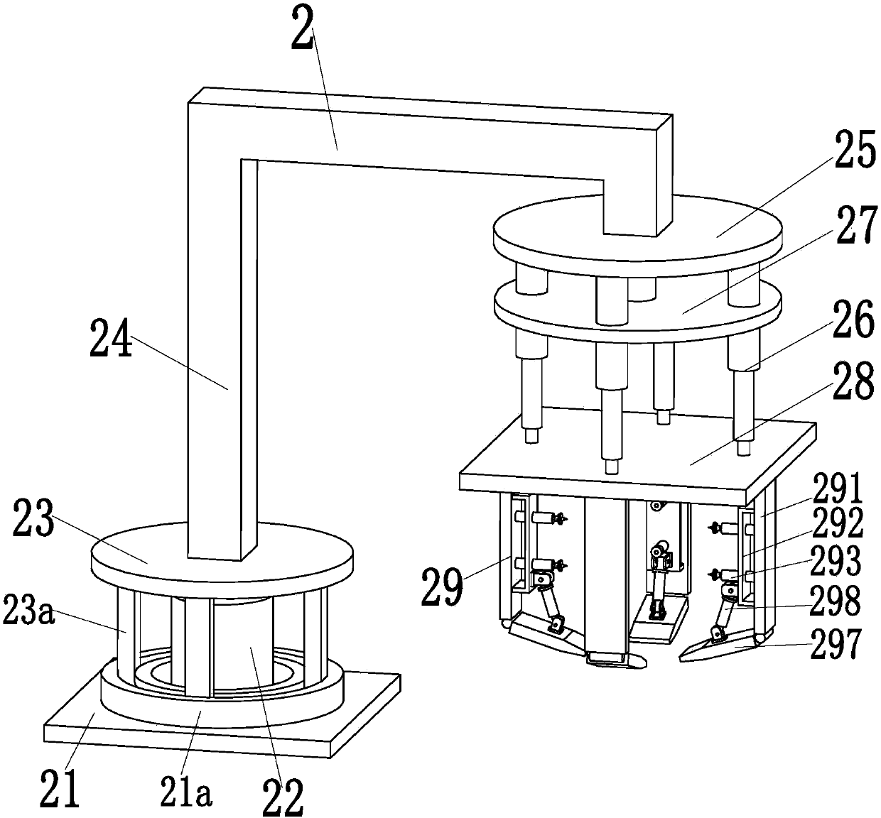 A special construction equipment for geotechnical anti-landslide retaining wall