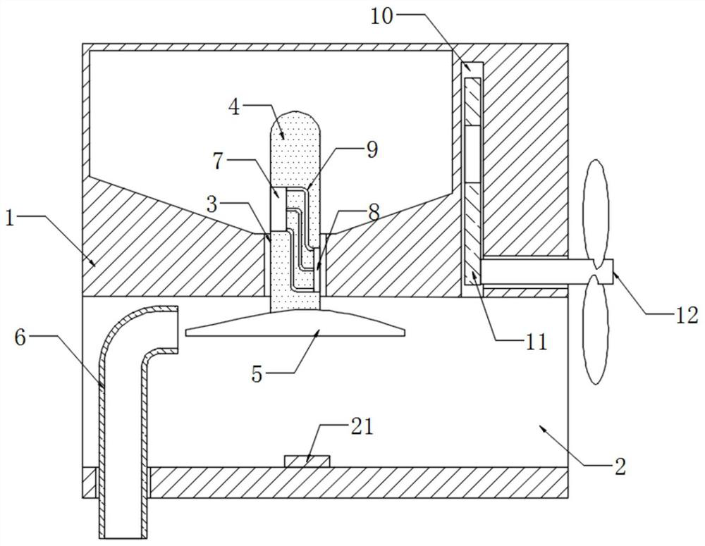 Discharging system for agricultural seeding unmanned aerial vehicle