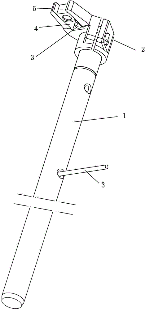 Modified forked feed lifting rock shaft crank