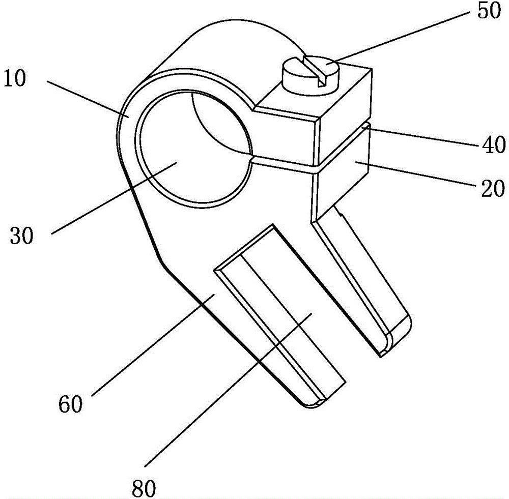 Modified forked feed lifting rock shaft crank