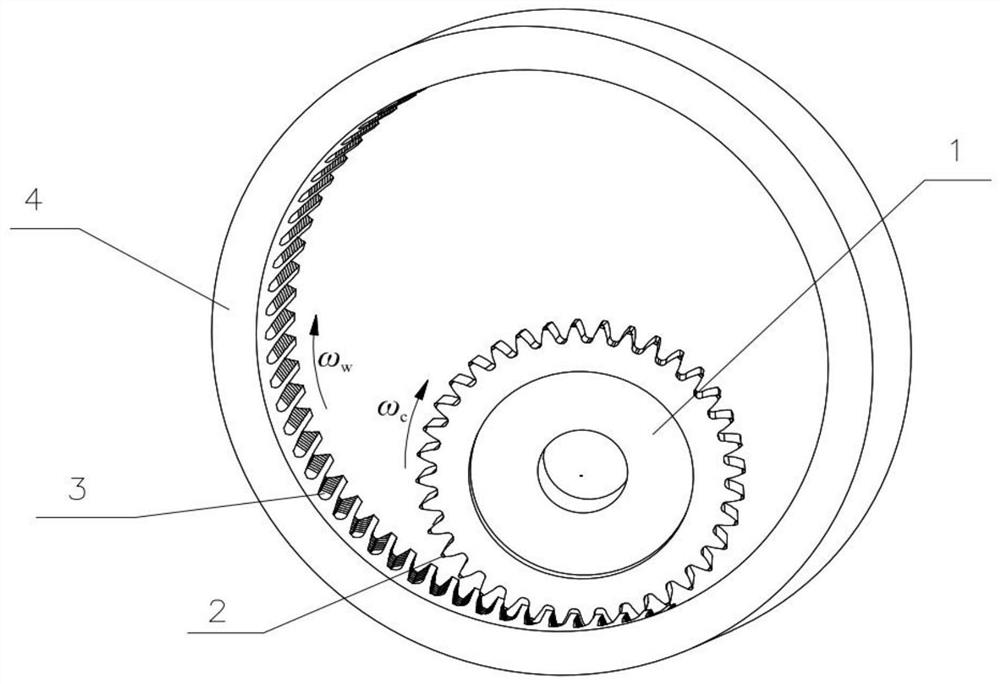 Tooth turning tool structure with wear-resistant tool nose and tool feeding method