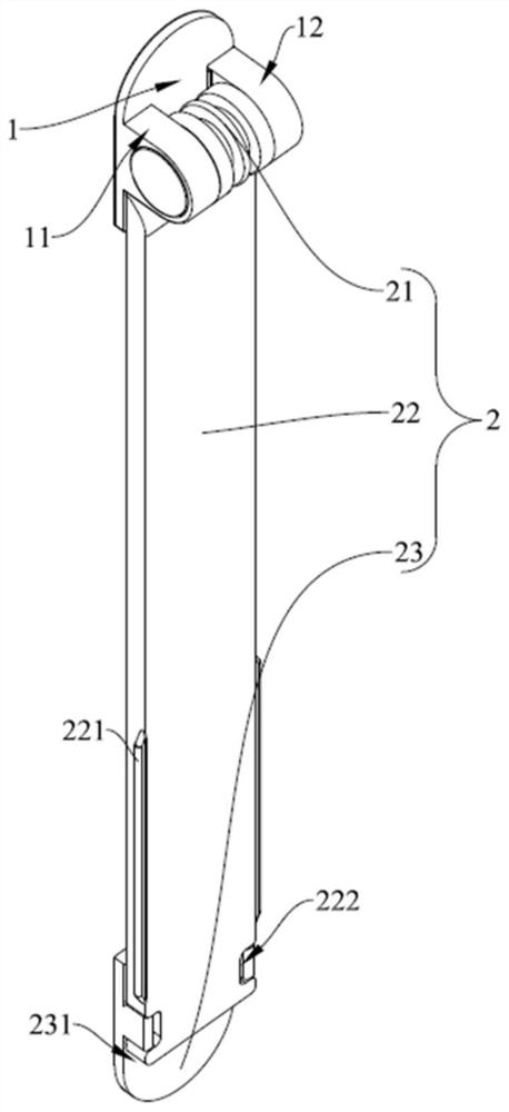 Solar panel supporting structure and solar module