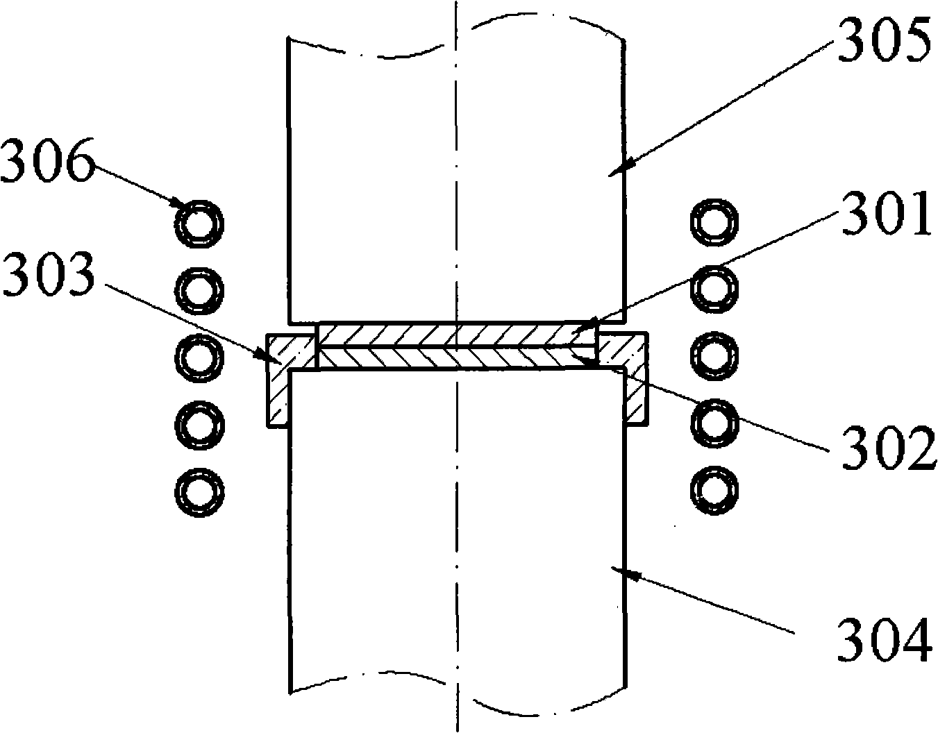 Press welding method for semiconductor extension film