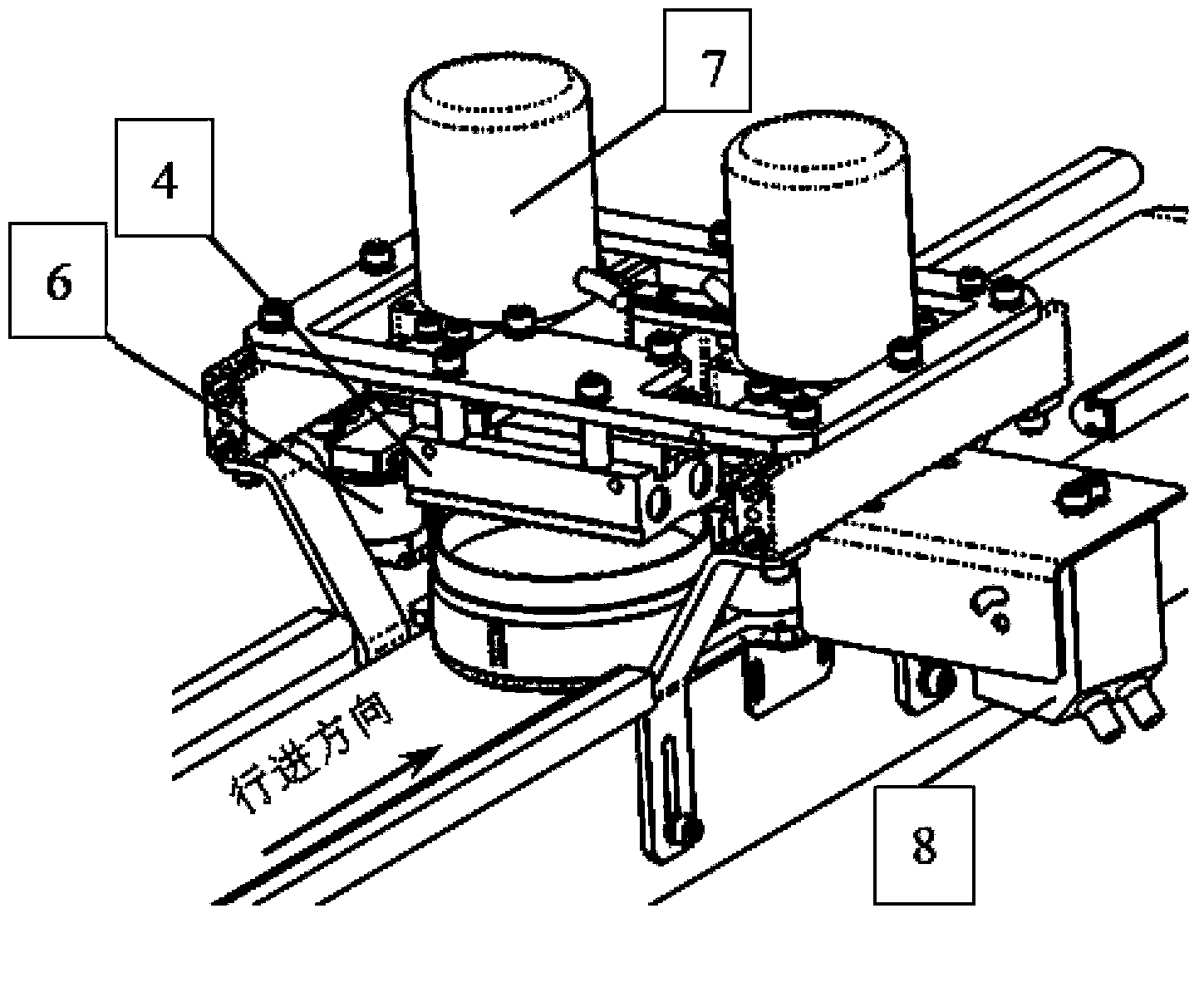 On-line detector for round packaging object label and detecting system and detecting method thereof