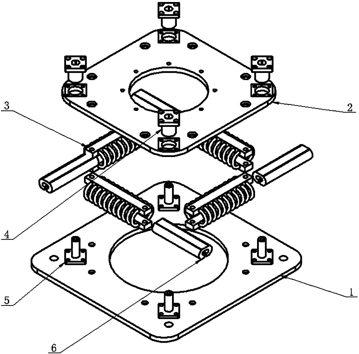 A single-degree-of-freedom linear vibration damping method and implementation device