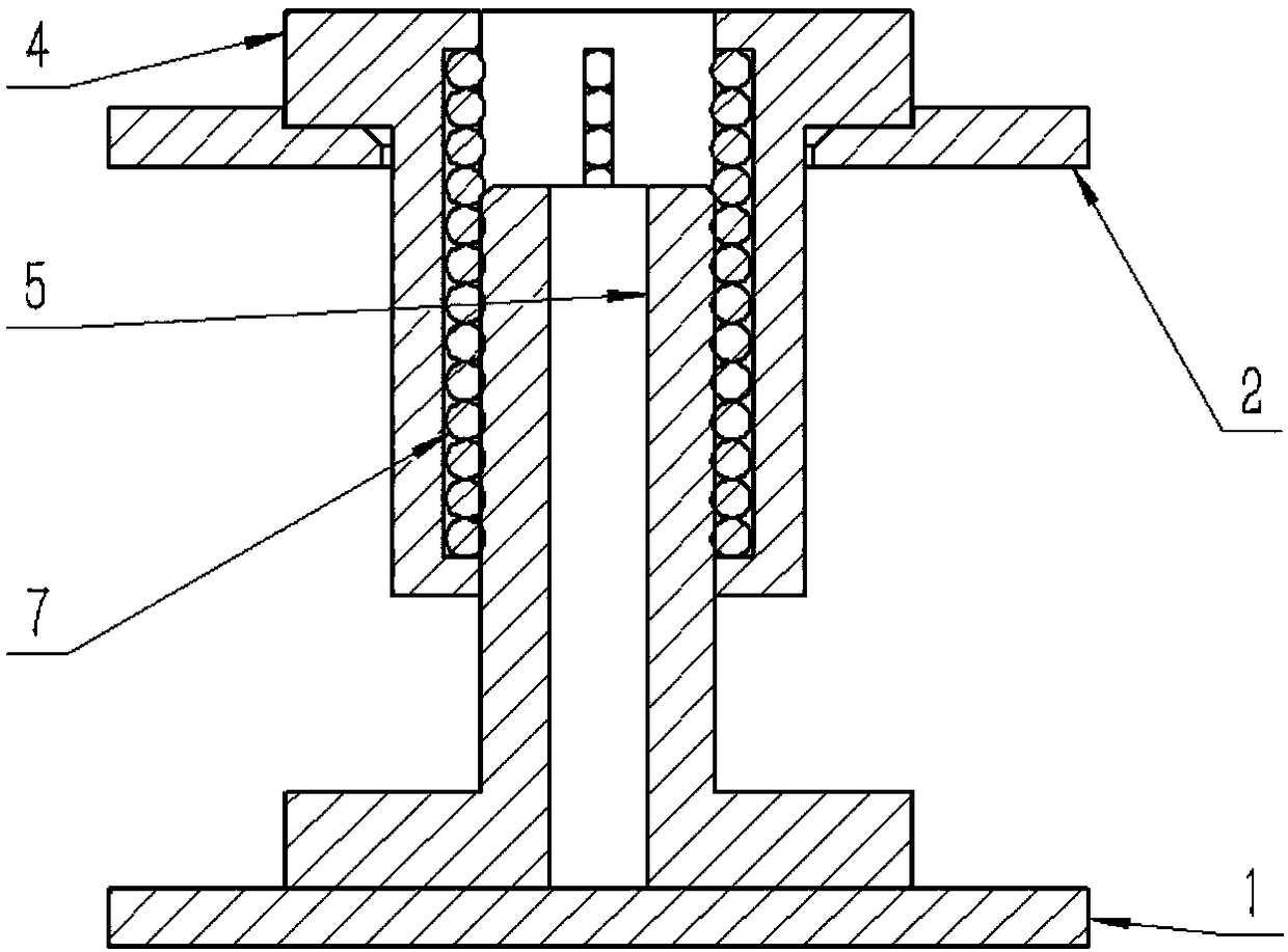 A single-degree-of-freedom linear vibration damping method and implementation device