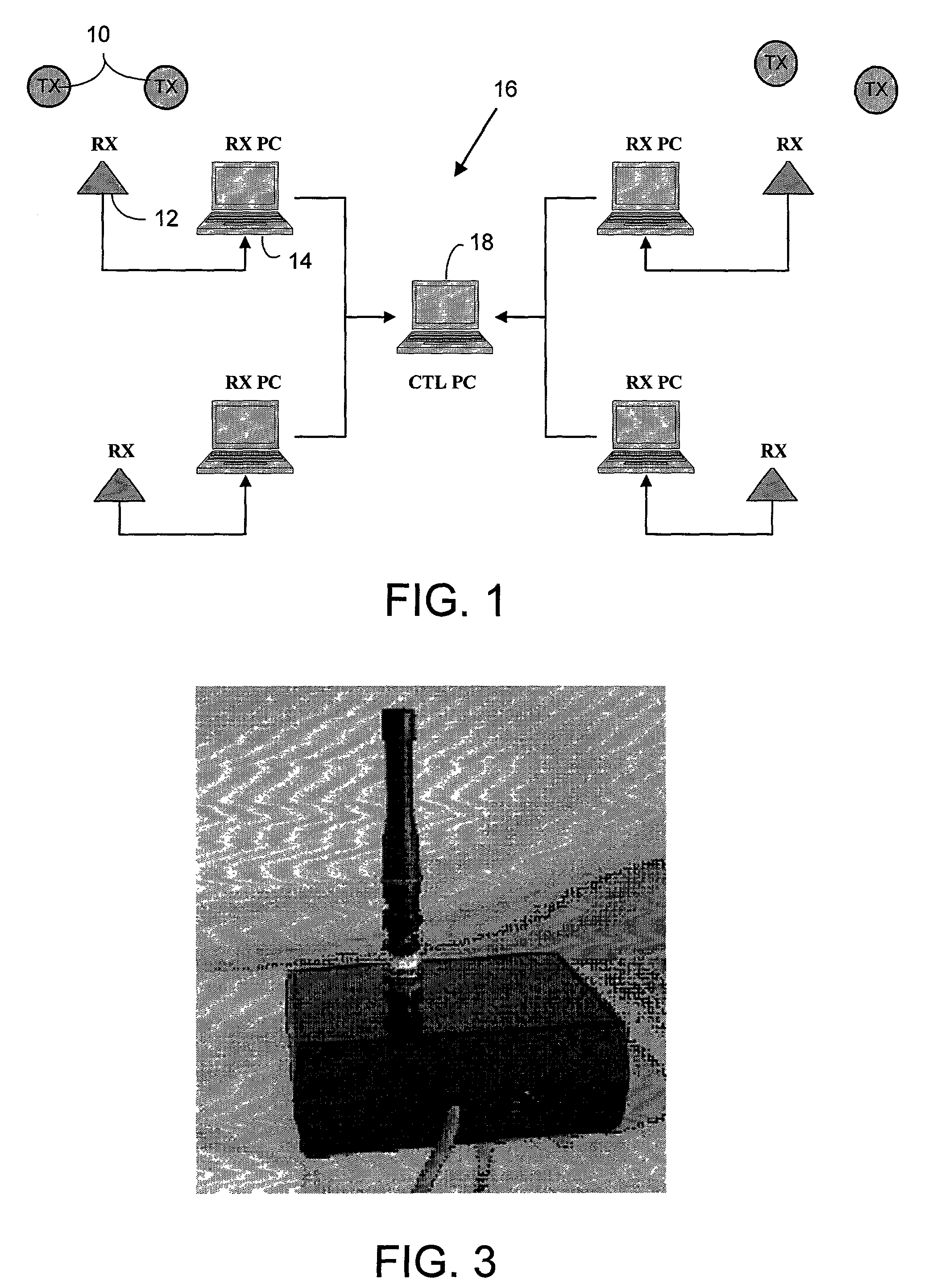 Location measurement process for radio-frequency badges