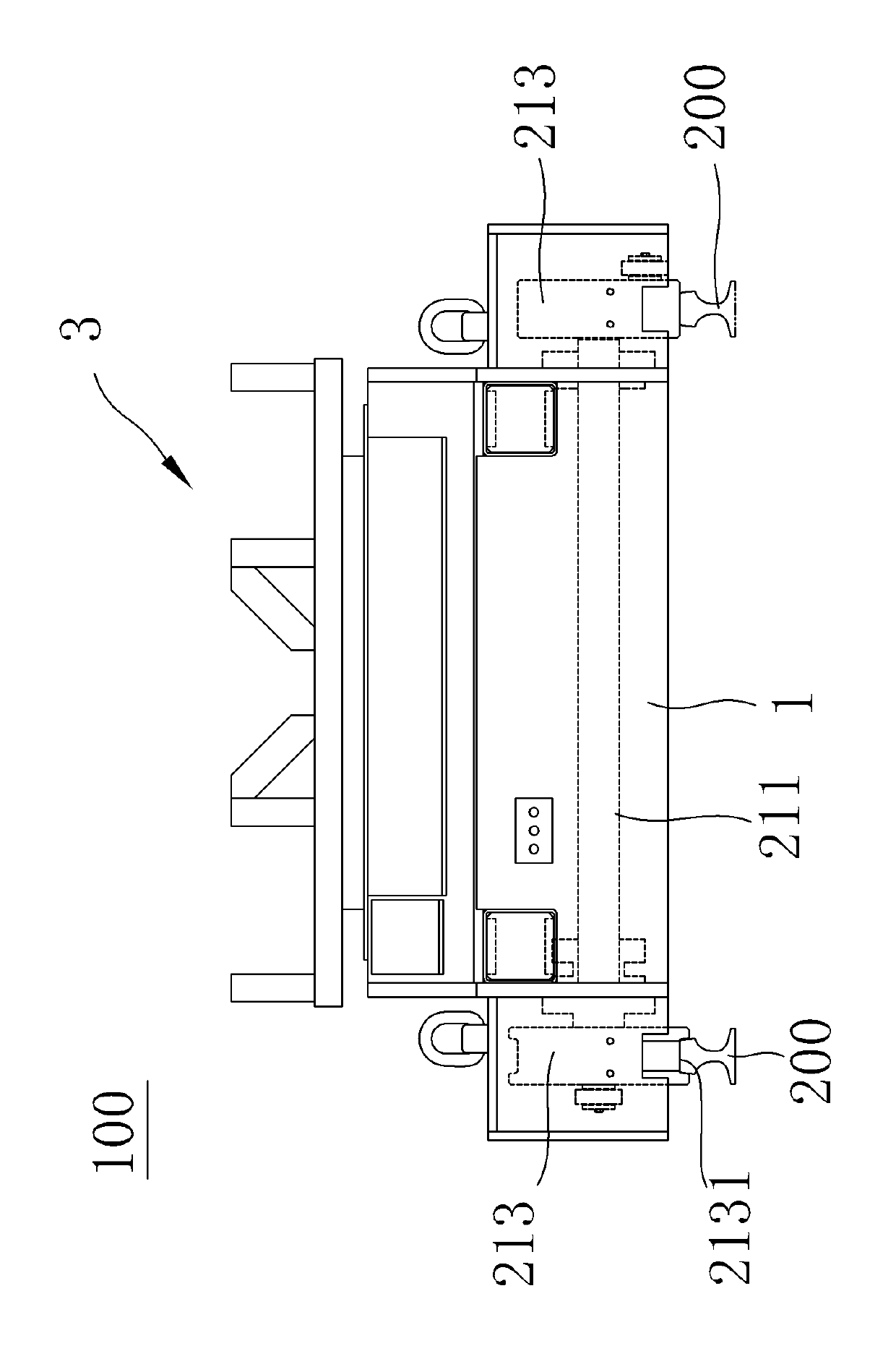 Spindle transporting trolley