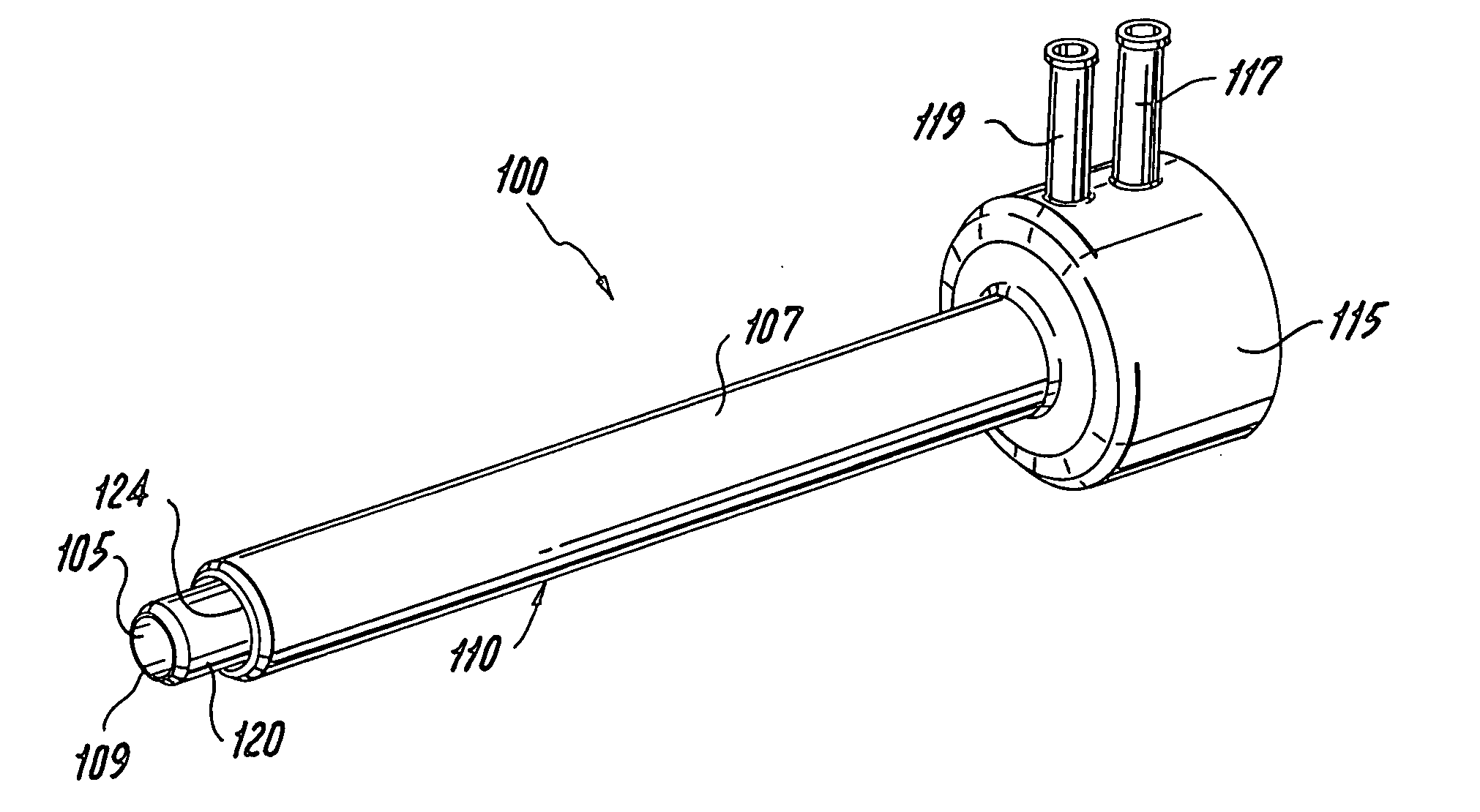 Trocar assembly with pneumatic sealing