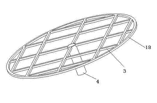 Slotting device for abrasive freezing and solidifying polishing pad