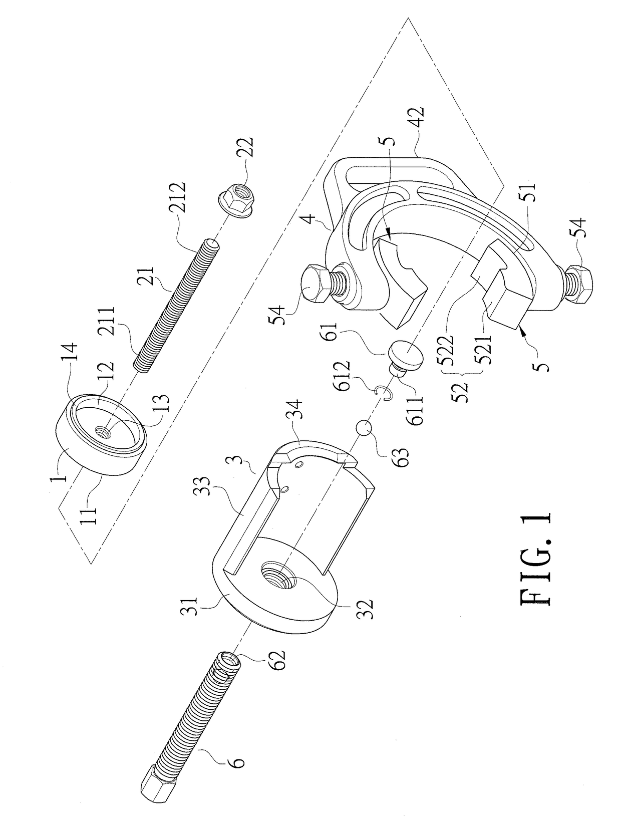 Disassembler for iron sleeve of drag arm