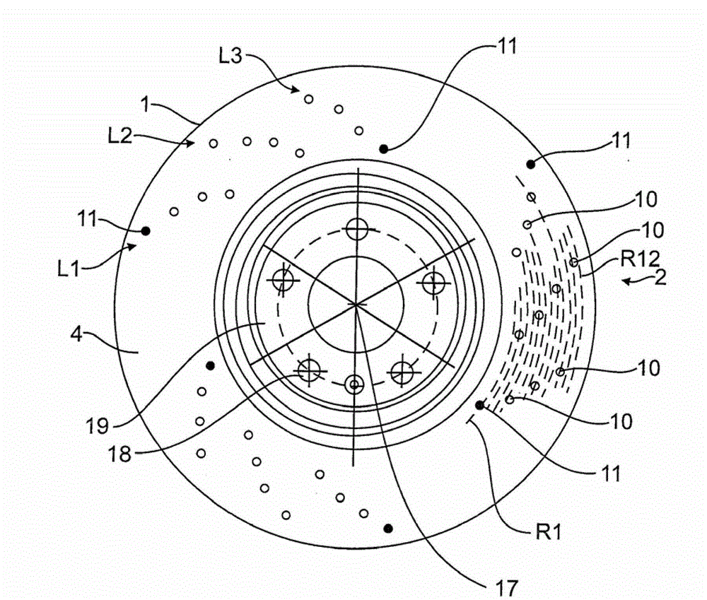 Internally ventilated brake disk