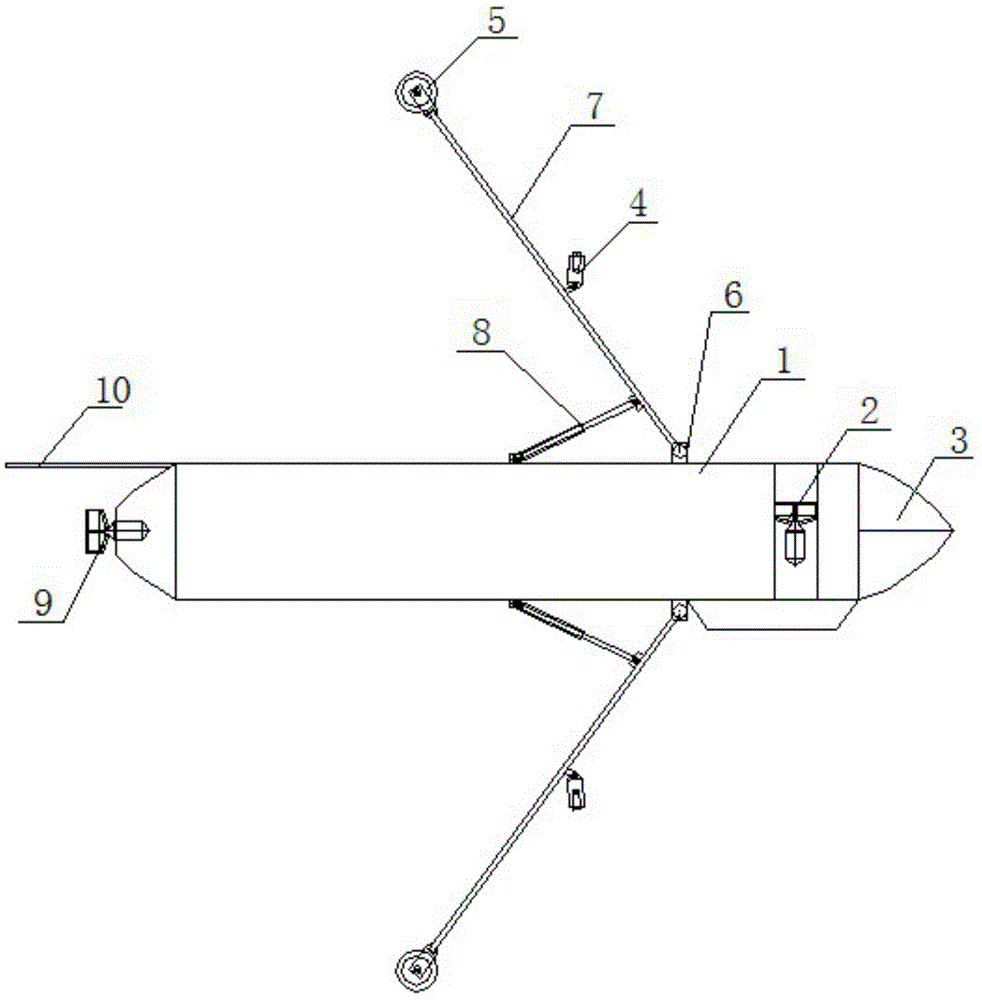 Pipeline underwater robot detection device