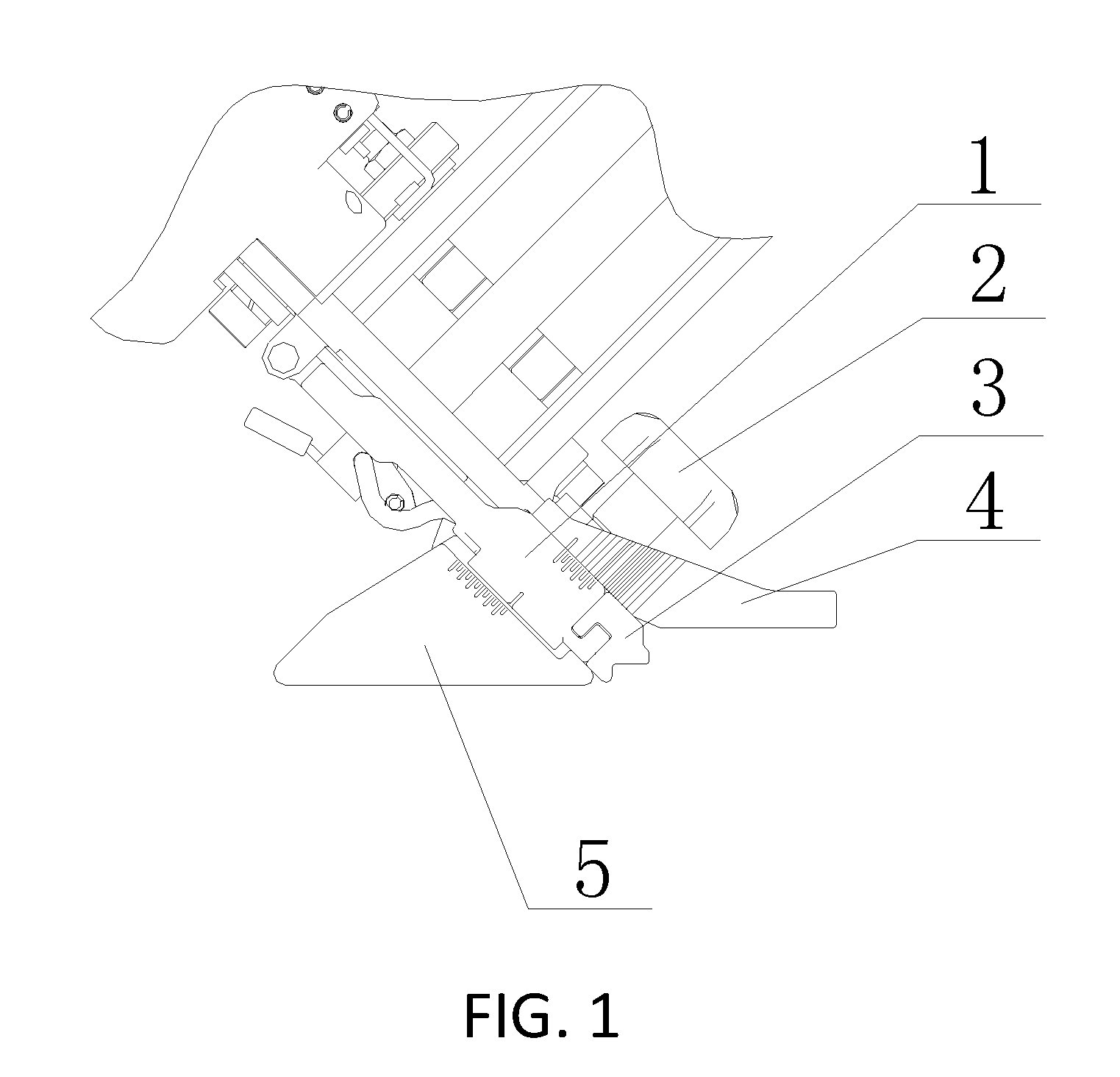 Floor nailing gun applicable to a floor having a lateral side with a recess structure or a protrusion structure