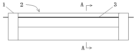 Double-layer diffuse reflection LED (light-emitting diode) fluorescent lamp