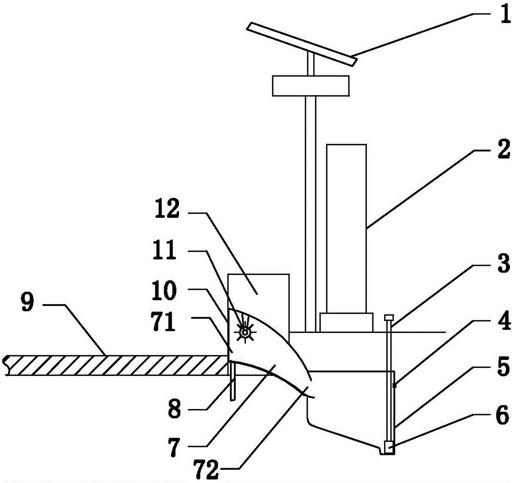 Road dust removing device